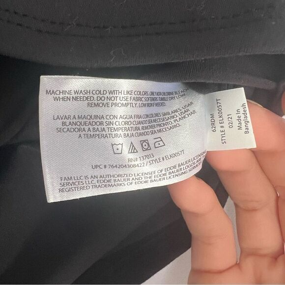 Eddie Bauer Kacey Faux Wrap Athletic Mini Skirt Black Color Size Small - Picture 5 of 6